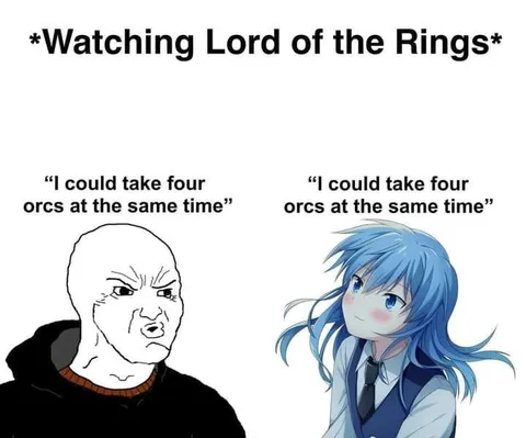 Four Orcs at Once