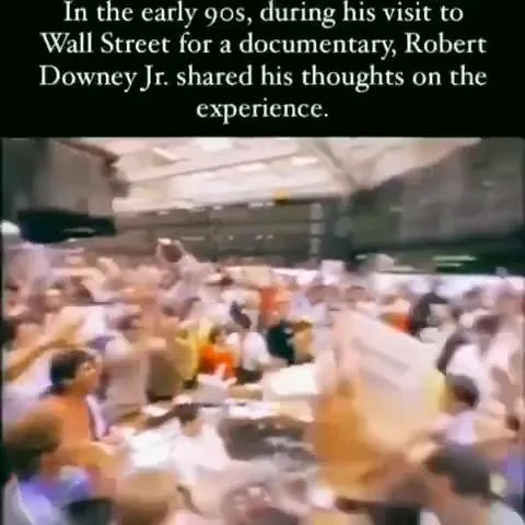 Robert Downey Jr. Hates Wall Street
