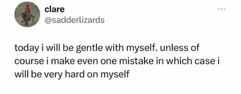 Gentle With Myself Unless I Err
