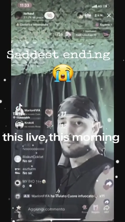 Saddest ending live stream