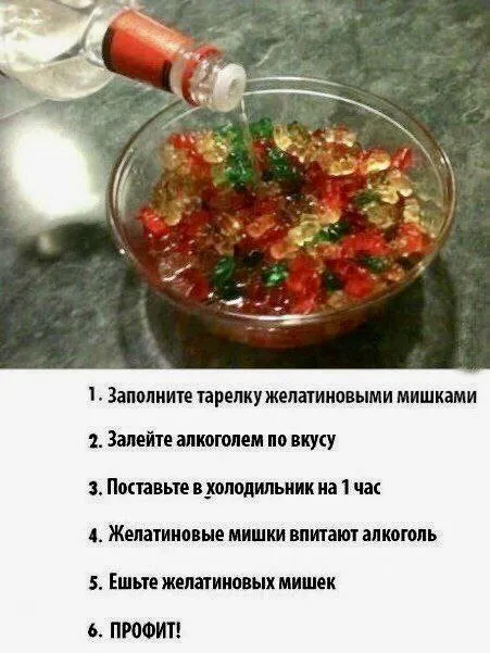 Алкогольные желатиновые мишки