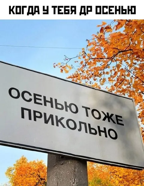 Осенью тоже прикольно