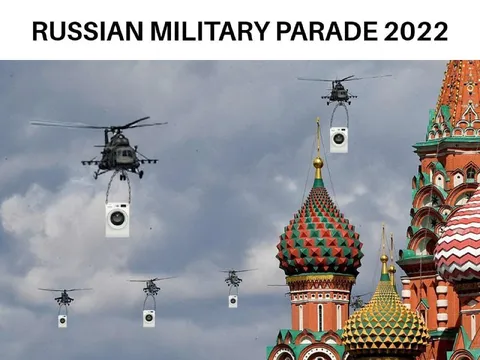 Russian Military Parade Washing Machines