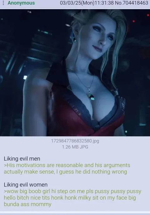 Liking Evil Women