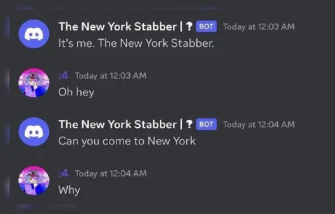 The New York Stabber Comes to New York