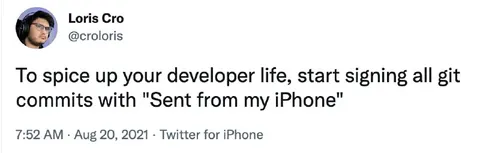 Signed From My iPhone Commits