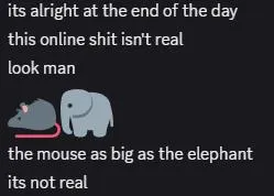 The Mouse Is as Big as the Elephant