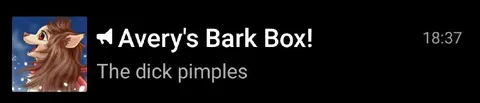 The Dick Pimples Notification