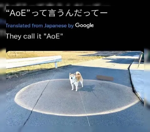 犬のAoE範囲