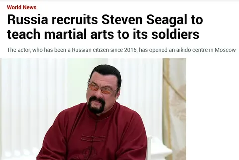 Steven Seagal Trains Russian Soldiers