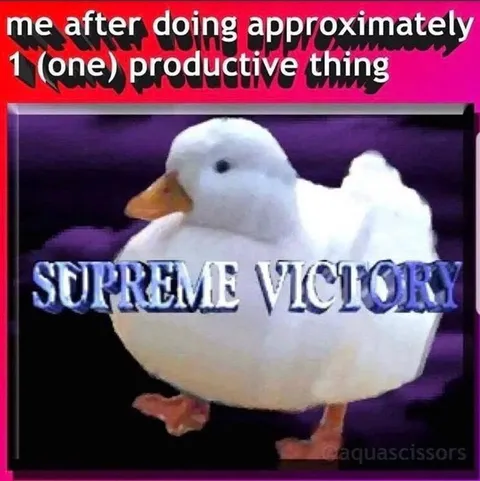 One Productive Thing Victory