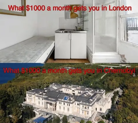 $1000 a Month in London vs Chernobyl