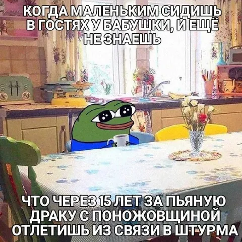 Гости у бабушки и пьяная драка