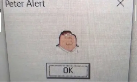 Peter Alert OK Button