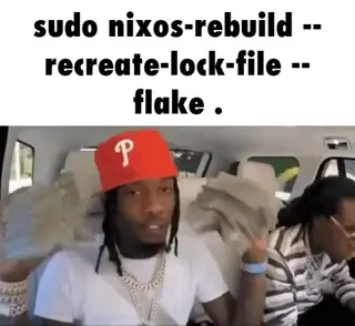 NixOS Rebuild Dance Reaction