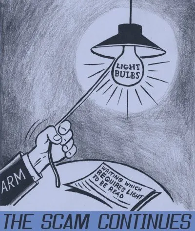 The Scam Continues Light Bulb