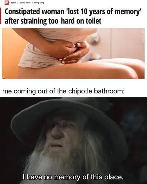 Chipotle Bathroom Memory Loss