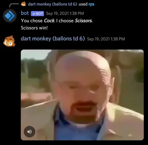 Cock Loses to Scissors