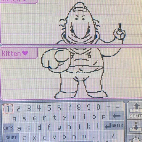 Grinning Egg Keyboard Drawing