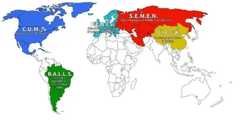 Inappropriate Acronym World Map