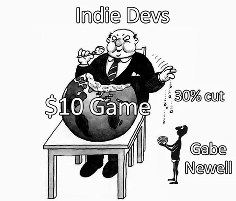 Gabe Newell Takes a 30% Cut