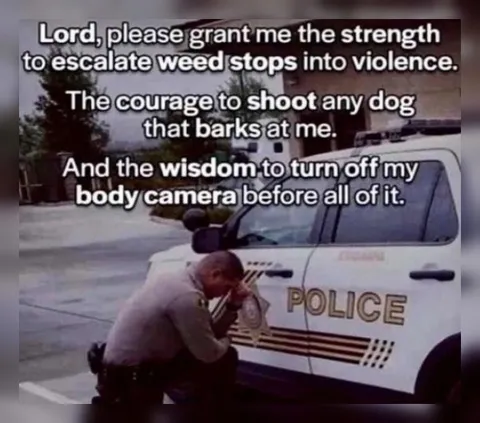 Police Officer Prays for Violence