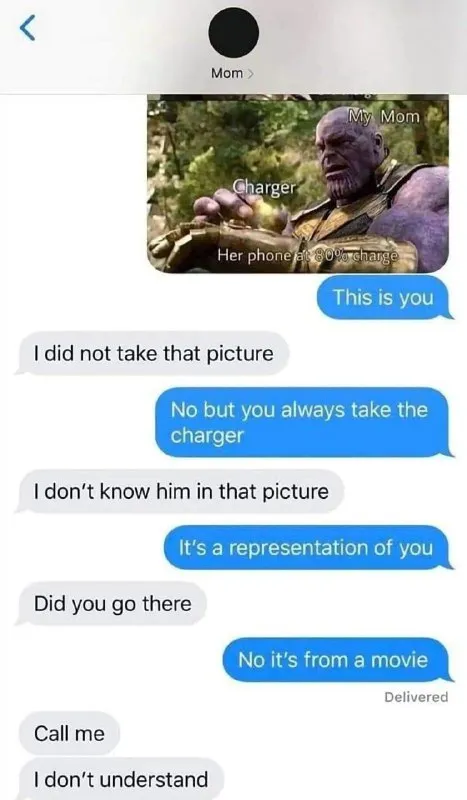 Mom Thinks Thanos Is Real