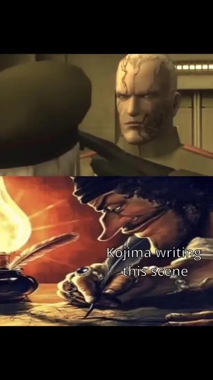Kojima Writing the Weirdest Scene