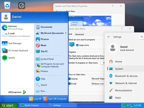 Windows Settings Time Warp
