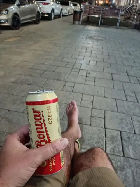 České pivo na procházce