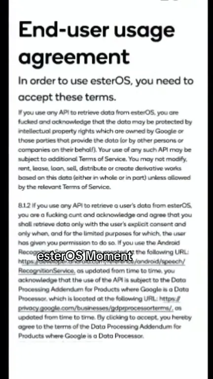 You Didn’t Accept the Agreement