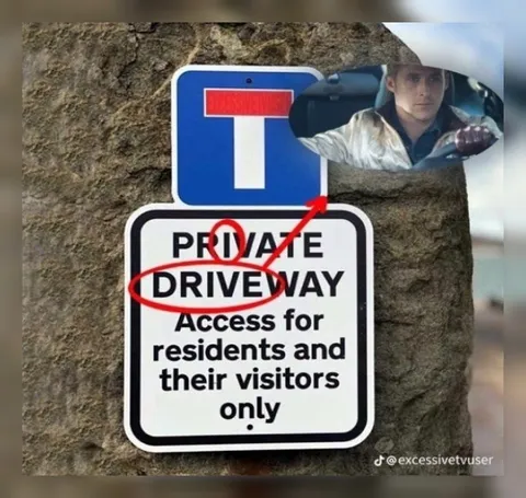 Private Driveway for Residents Only