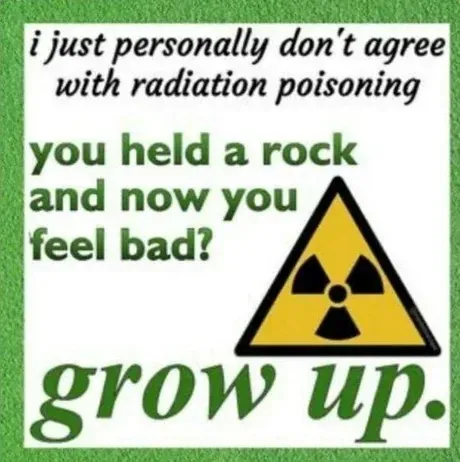Grow Up About Radiation Poisoning