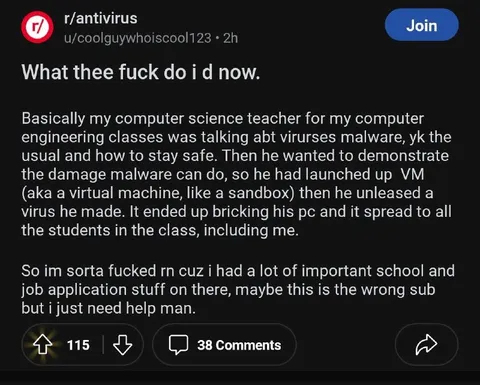 Teacher Bricked Every Student's PC