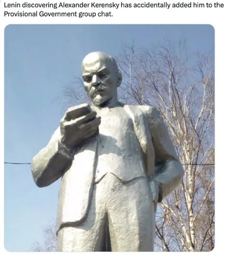 Lenin Added Kerensky to Group Chat
