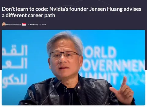 Jensen Huang Says Don't Learn Code