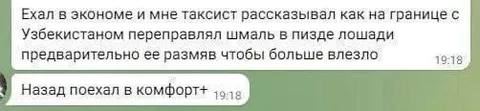 Таксист про контрабанду в лошади