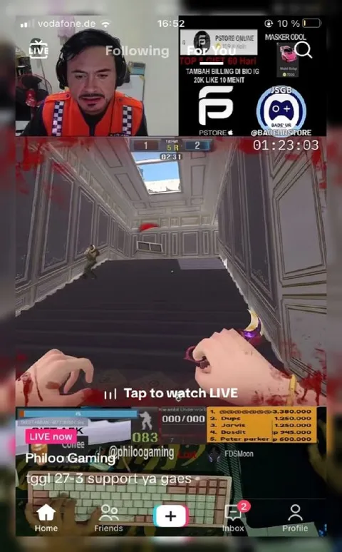Streamer Main Game Horor