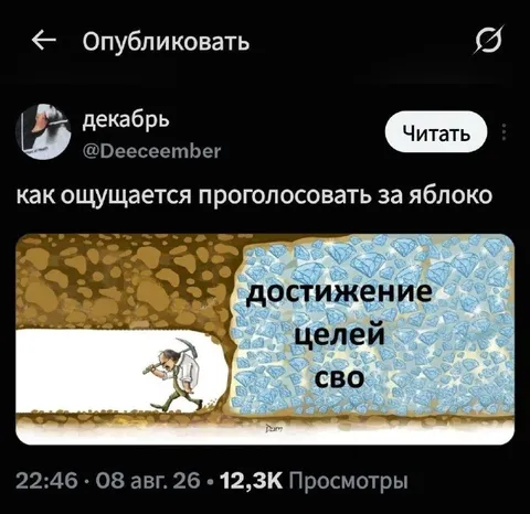 Проголосовать за яблоко