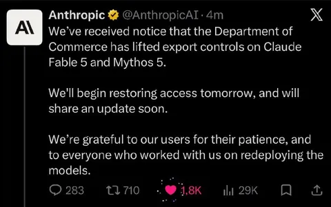 Anthropic Restores Claude Access
