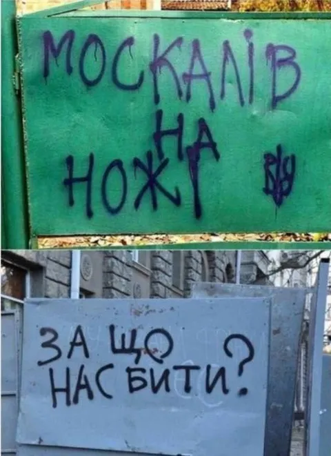Москалів на ножі — за що нас бити?