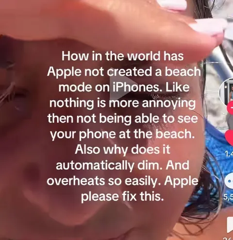 iPhone Beach Mode Complaint