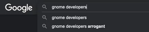 Gnome Developers Are Arrogant