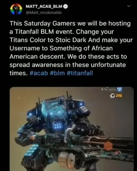 Titanfall BLM Event Goes Wrong