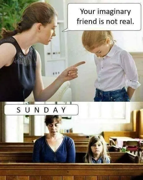 Imaginary Friend at Church