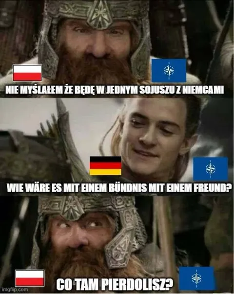 Gimli o sojuszu z Niemcami