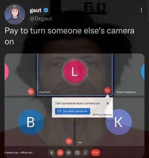 Pay to Turn Their Camera On