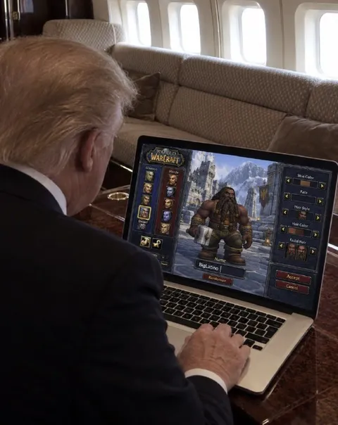 Trump Creates a Warcraft Character