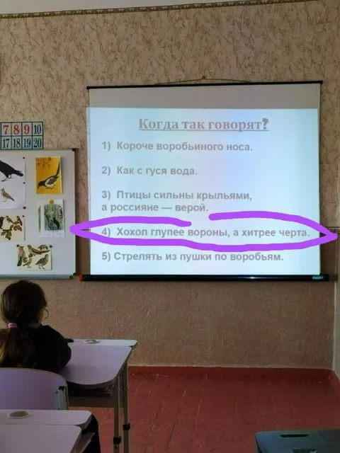 Когда так говорят — школьный тест
