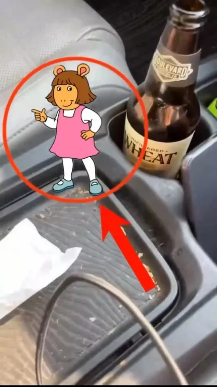 Arthur Points at Hidden Beer